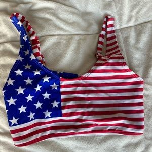 American Flag Sports Bra